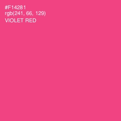 #F14281 - Violet Red Color Image