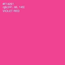 #F14291 - Violet Red Color Image