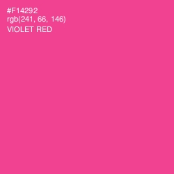 #F14292 - Violet Red Color Image