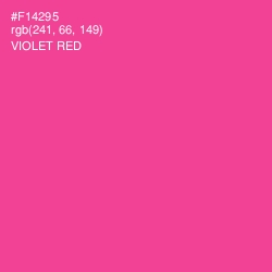 #F14295 - Violet Red Color Image