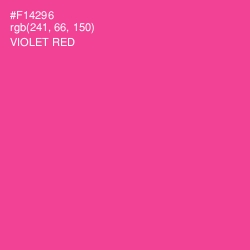 #F14296 - Violet Red Color Image