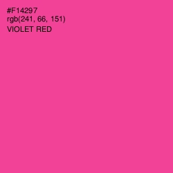 #F14297 - Violet Red Color Image