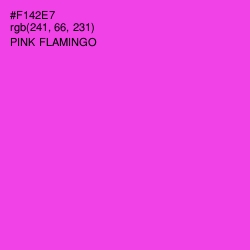 #F142E7 - Pink Flamingo Color Image