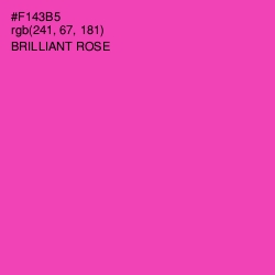 #F143B5 - Brilliant Rose Color Image