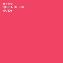 #F14464 - Mandy Color Image