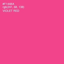 #F1448A - Violet Red Color Image