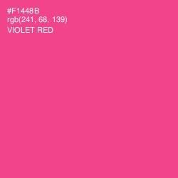 #F1448B - Violet Red Color Image