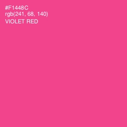 #F1448C - Violet Red Color Image