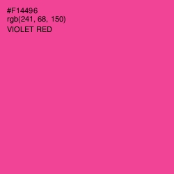 #F14496 - Violet Red Color Image