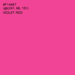 #F14497 - Violet Red Color Image