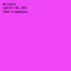 #F144F9 - Pink Flamingo Color Image