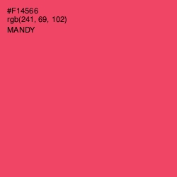 #F14566 - Mandy Color Image