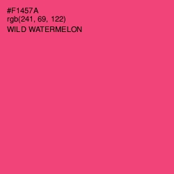 #F1457A - Wild Watermelon Color Image