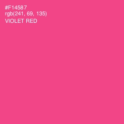 #F14587 - Violet Red Color Image