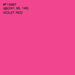 #F1458F - Violet Red Color Image