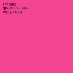 #F14592 - Violet Red Color Image