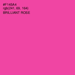 #F145A4 - Brilliant Rose Color Image