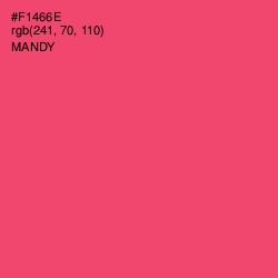#F1466E - Mandy Color Image