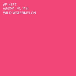 #F14677 - Wild Watermelon Color Image