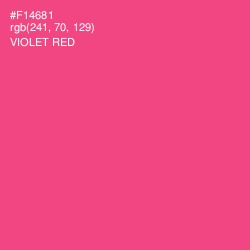 #F14681 - Violet Red Color Image