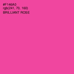 #F146A0 - Brilliant Rose Color Image