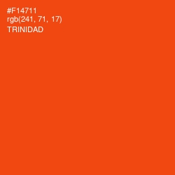 #F14711 - Trinidad Color Image