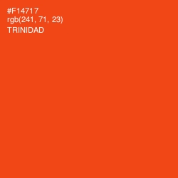 #F14717 - Trinidad Color Image