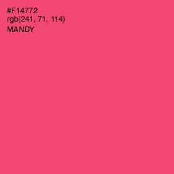 #F14772 - Mandy Color Image