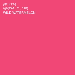 #F14776 - Wild Watermelon Color Image