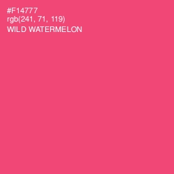 #F14777 - Wild Watermelon Color Image