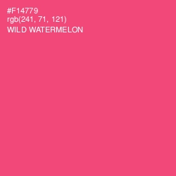 #F14779 - Wild Watermelon Color Image