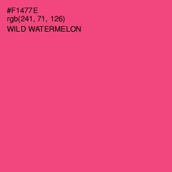 #F1477E - Wild Watermelon Color Image