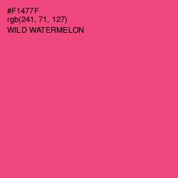 #F1477F - Wild Watermelon Color Image