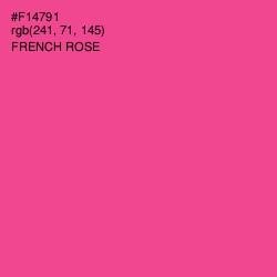 #F14791 - French Rose Color Image