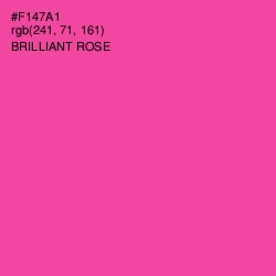 #F147A1 - Brilliant Rose Color Image