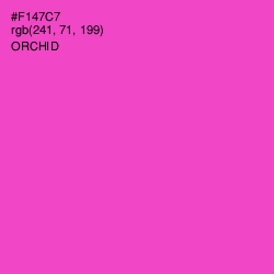 #F147C7 - Orchid Color Image