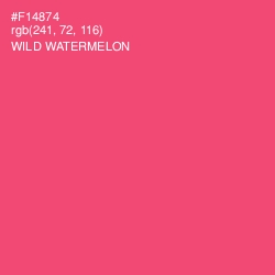 #F14874 - Wild Watermelon Color Image