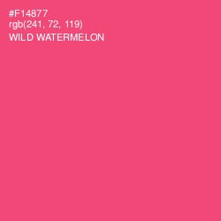 #F14877 - Wild Watermelon Color Image