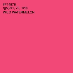 #F14878 - Wild Watermelon Color Image