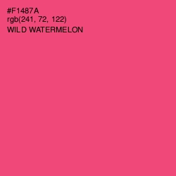 #F1487A - Wild Watermelon Color Image