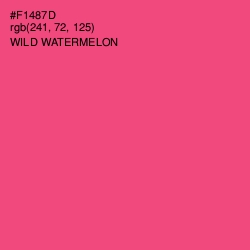 #F1487D - Wild Watermelon Color Image