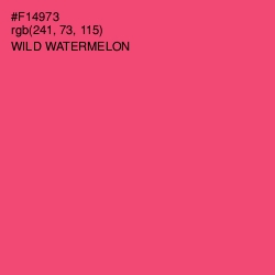 #F14973 - Wild Watermelon Color Image