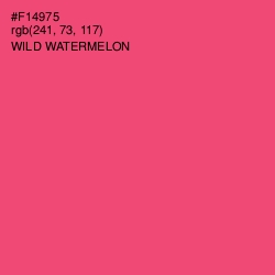 #F14975 - Wild Watermelon Color Image