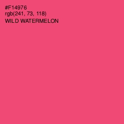 #F14976 - Wild Watermelon Color Image