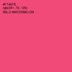 #F14978 - Wild Watermelon Color Image