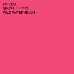 #F1497A - Wild Watermelon Color Image