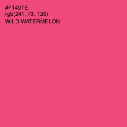 #F1497E - Wild Watermelon Color Image