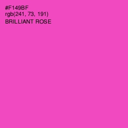 #F149BF - Brilliant Rose Color Image