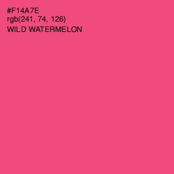 #F14A7E - Wild Watermelon Color Image