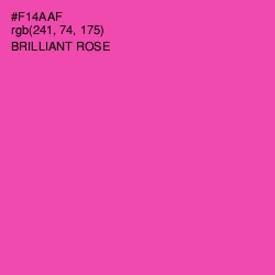 #F14AAF - Brilliant Rose Color Image